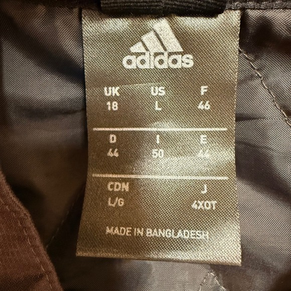 Adidas ClimaProof Large Dark Gray Waterproof Insulated Hooded Jacket Chest 46" - Picture 4 of 15